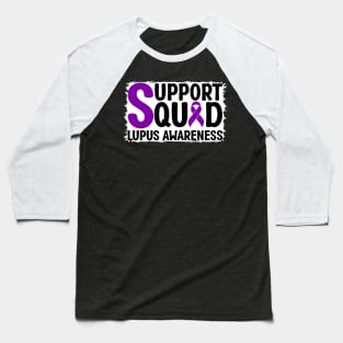 Support Squad Lupus Awareness Baseball T-Shirt